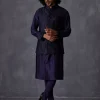 Navy Bageecha Kurta Set