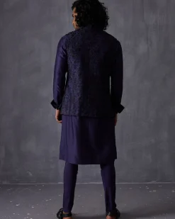Navy Bageecha Kurta Set | Sample Sale