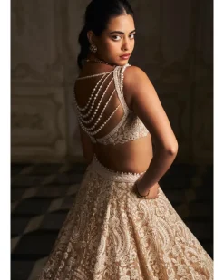 Nude Paisley Lehenga Set