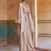 Nude Pink Silk Organza Co-Ord Set