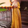 Ochre Yellow Jacket Palazzo Set