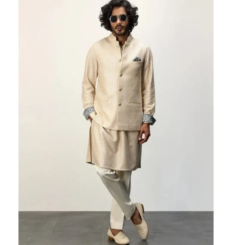 OG Champagne Inara Straight Kurta Set