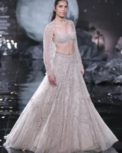 Ophelia Shimmer Tulle Bridal Lehenga Set