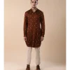 Outspread Mirror Highlighted Panelled Kurta Set