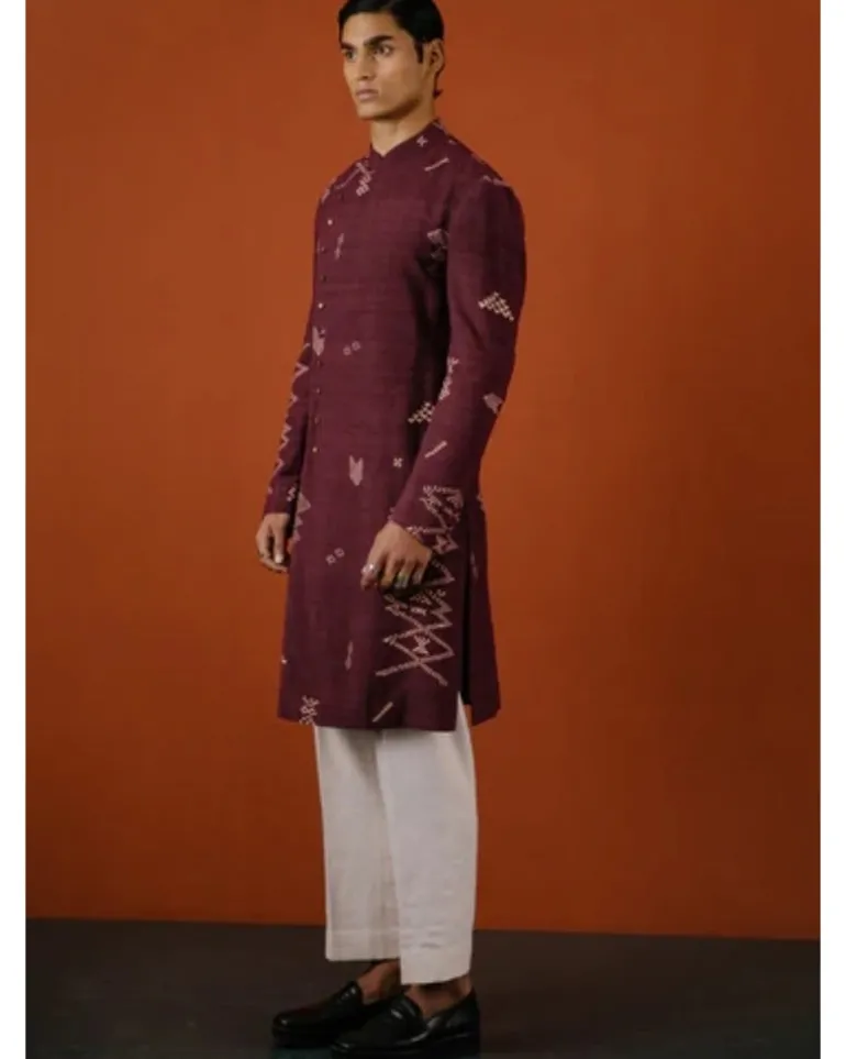 Oxblood Nirmalya Kurta Set