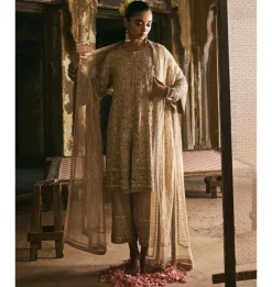 Paanch Kali Mirror Work Kurta Set