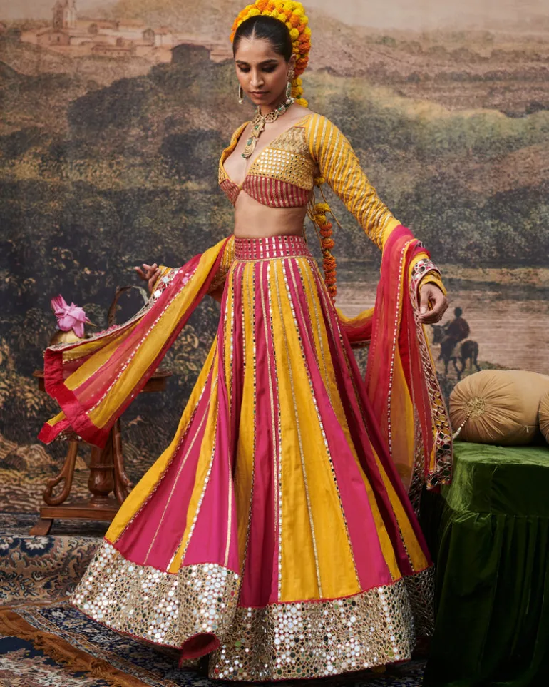 Padma Peet Lehenga Set