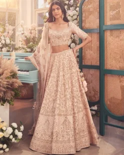 Peach Nairobi Lehenga Set