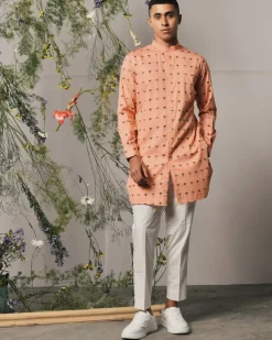 Peach Piccolo Kurta & Pajama