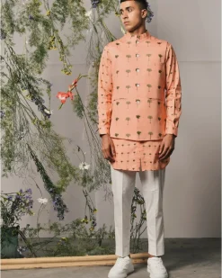 Peach Piccolo Kurta & Pajama