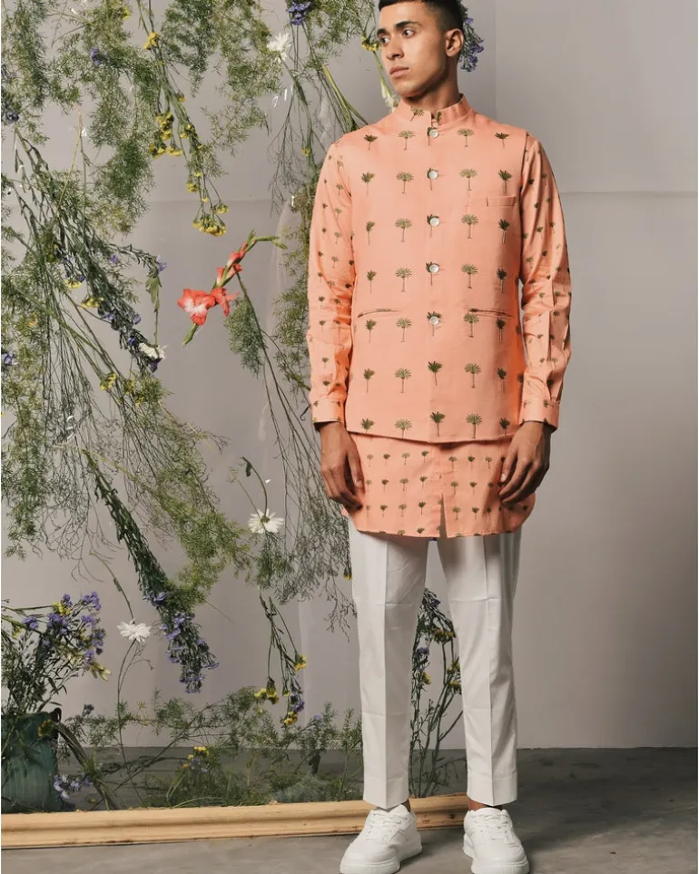 Peach Piccolo Kurta & Pajama