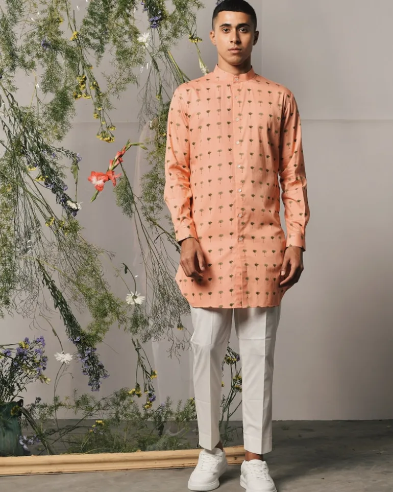 Peach Piccolo Kurta & Pajama