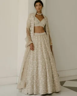 Pearl & Cutdana Lehenga