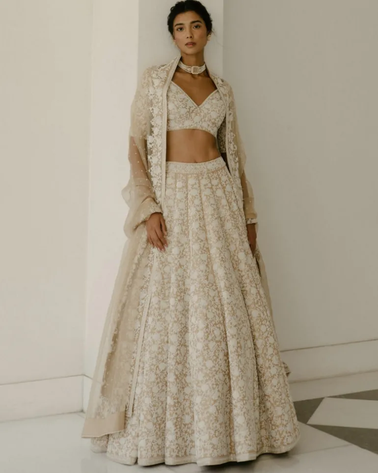 Pearl & Cutdana Lehenga
