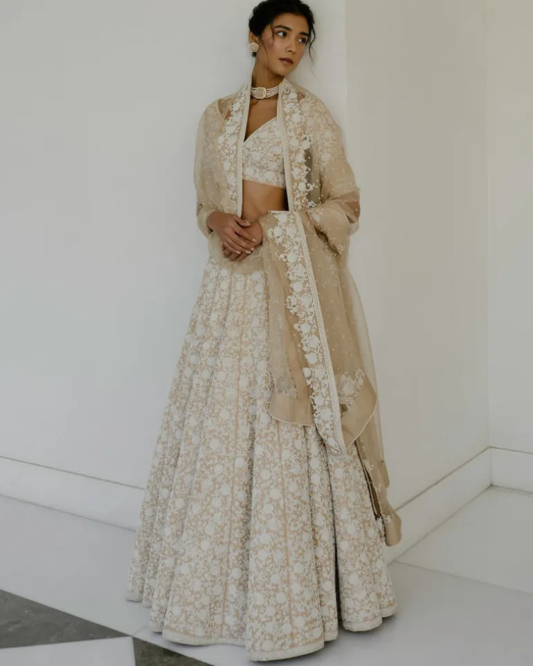 Pearl & Cutdana Lehenga