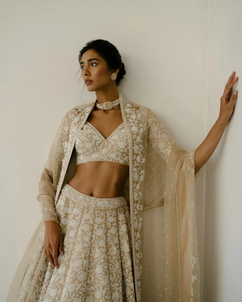 Pearl & Cutdana Lehenga