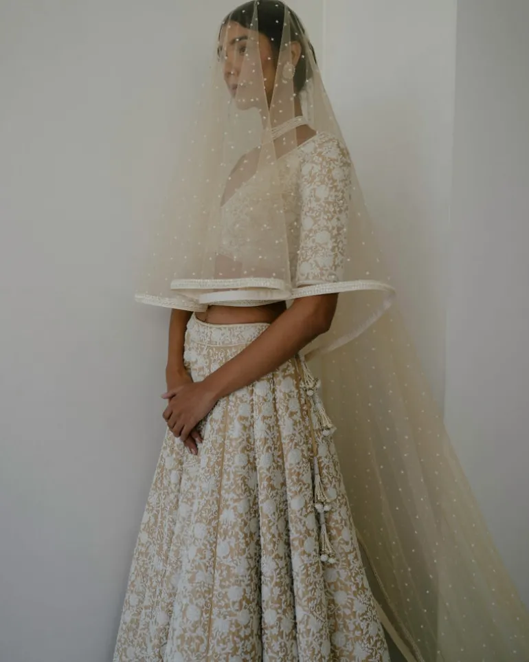 Pearl & Cutdana Lehenga