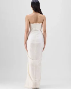 Pearl Corded Coral Gown