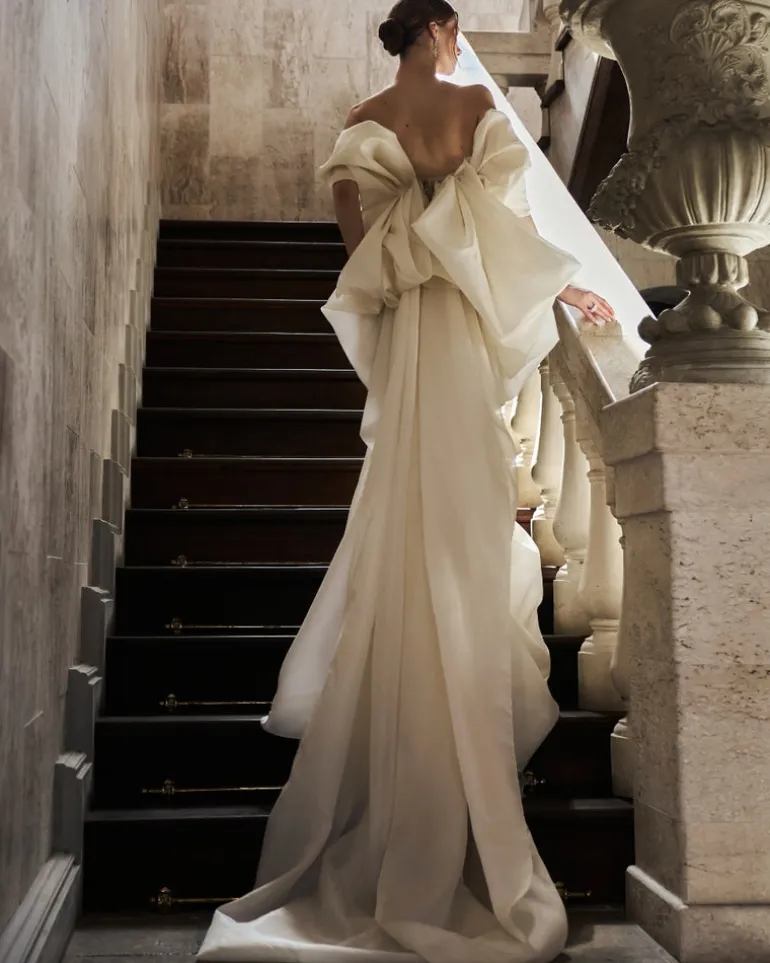 Pebble White Gown