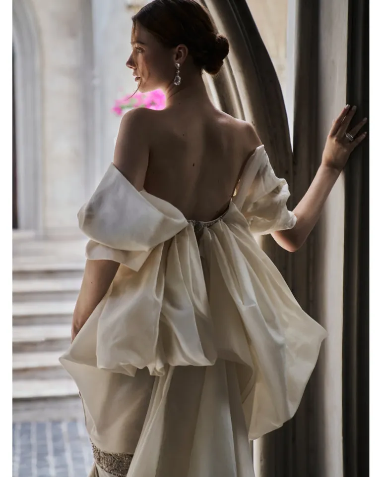 Pebble White Gown