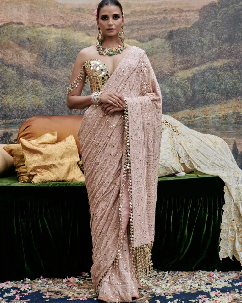 Phool Sari Set