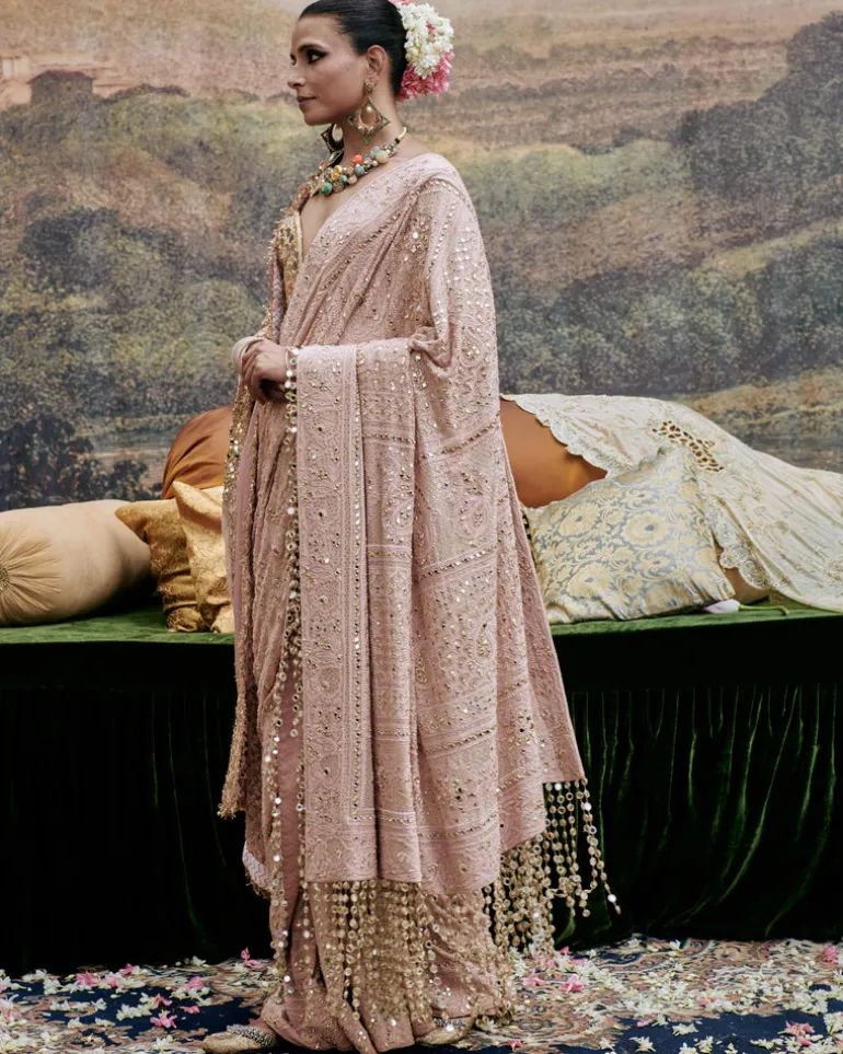 Phool Sari Set