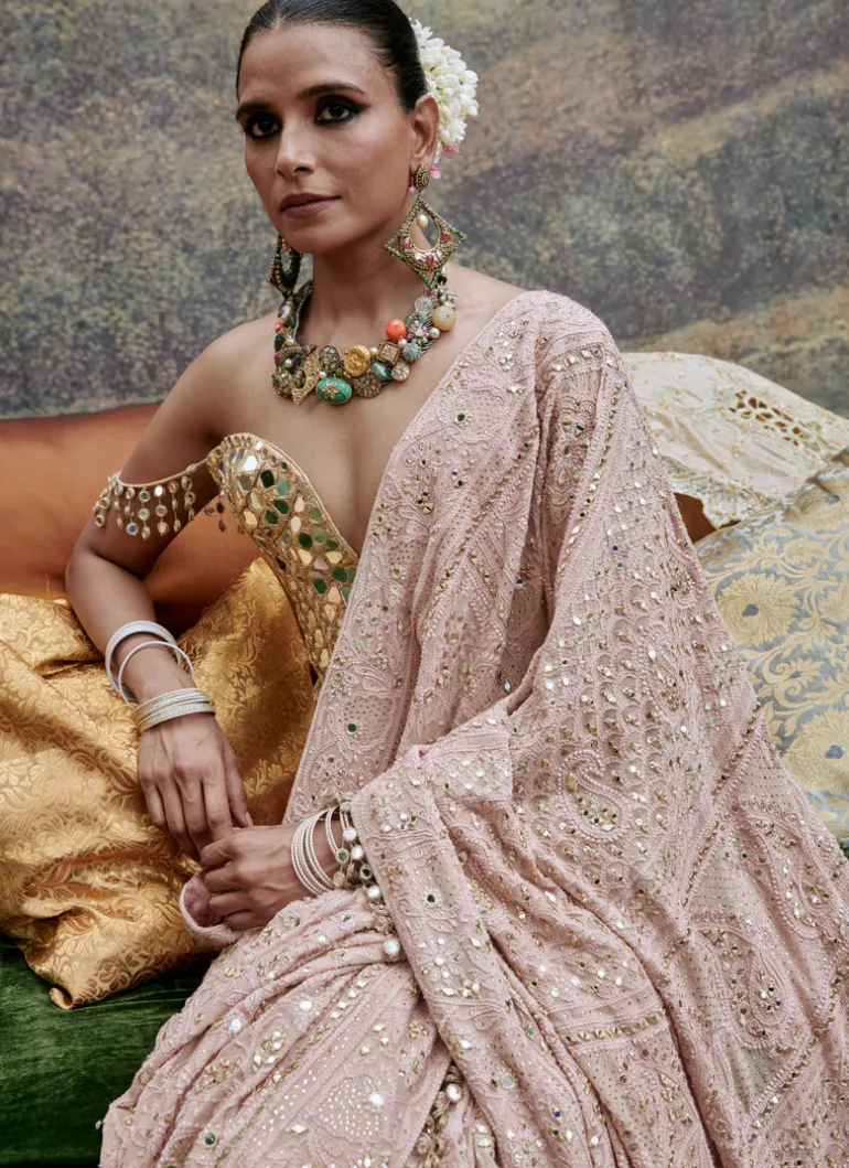 Phool Sari Set