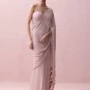 Pink Pre-Stitched Swarovski Sari