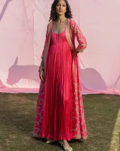 Pink Rani Sa Anarkali Set
