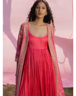 Pink Rani Sa Anarkali Set