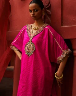Pink Short Kurta Set