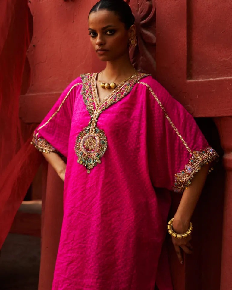 Pink Short Kurta Set
