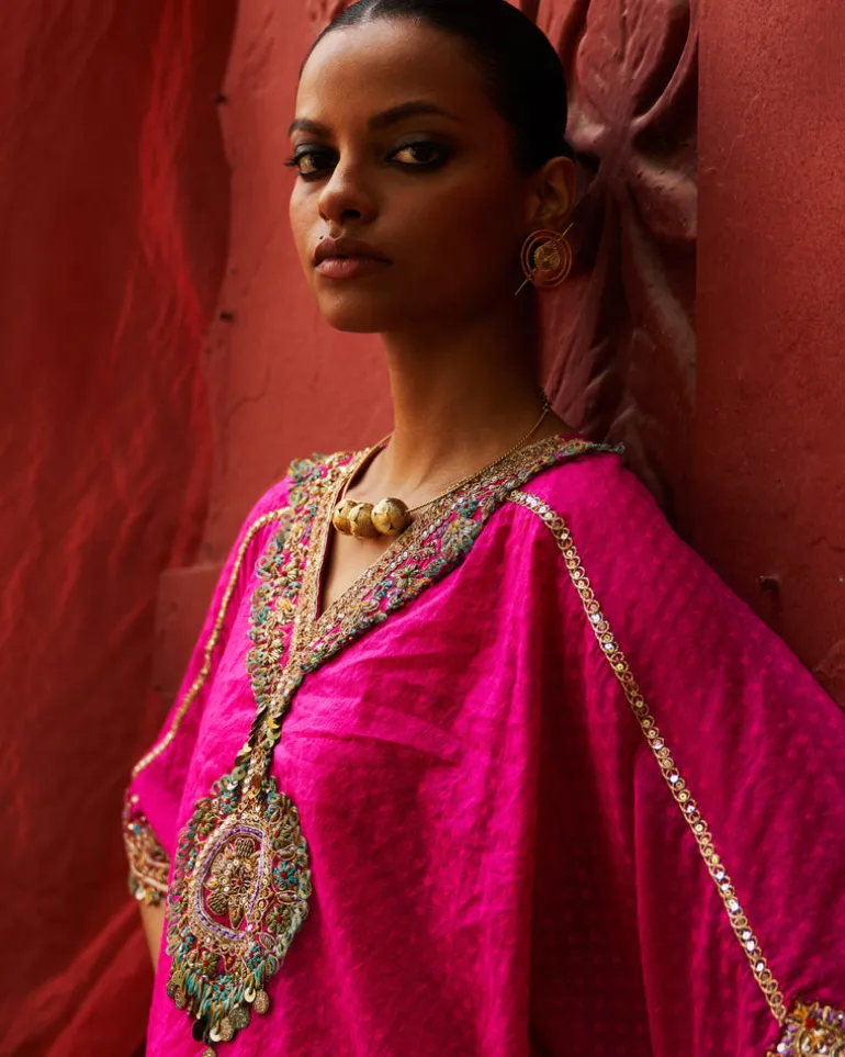 Pink Short Kurta Set