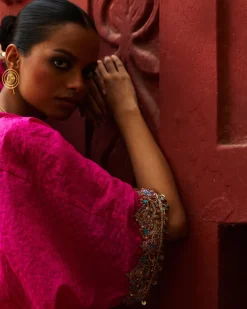 Pink Short Kurta Set