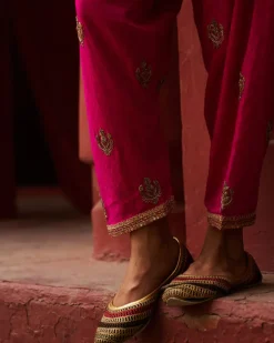 Pink Short Kurta Set