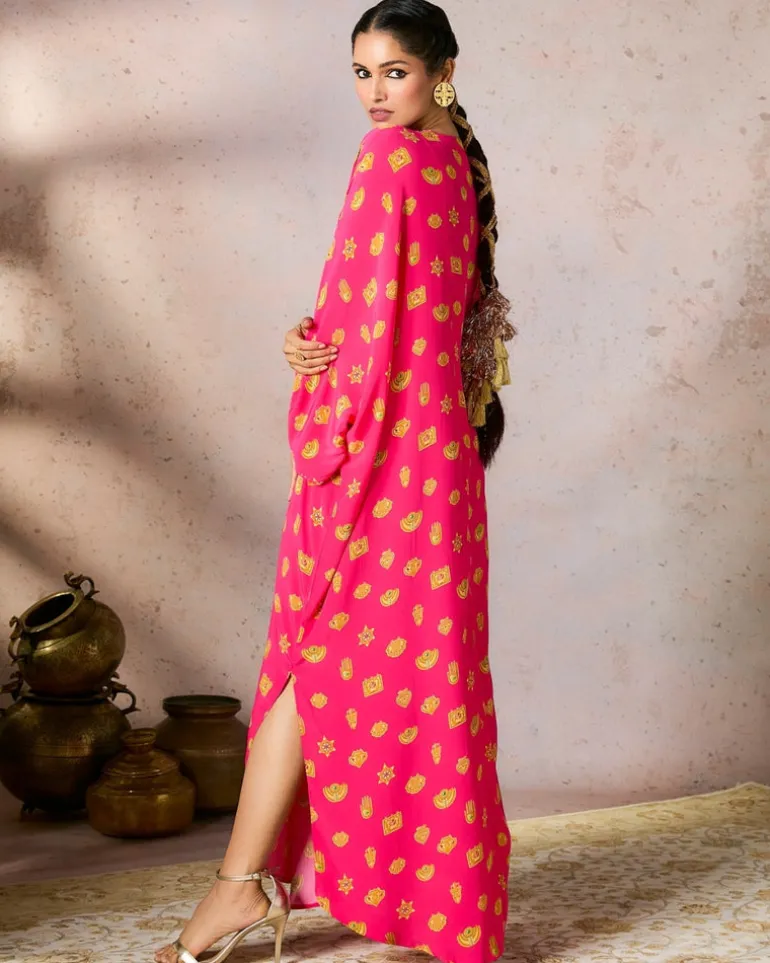 Pink Trinkets Kaftan