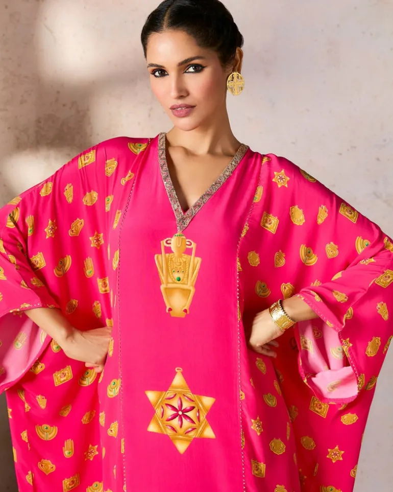 Pink Trinkets Kaftan