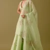 Pistachio Green Dori And Sequins Embroidered Lehenga Set