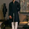 Pitch Black Goe Drape Kurta Set