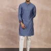 Plain Chanderi Silk Straight Kurta Set