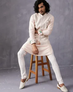 Powder Pink Dori Kurta Set
