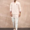 Powder Pink Inara 3.0 Foe Nehru Jacket Set