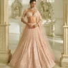 Powder Pink Sequin Lehenga Set
