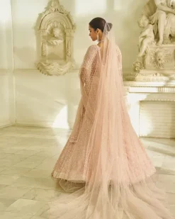 Powder Pink Sequin Lehenga Set