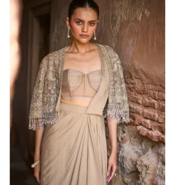 Prashma Corset Sari Set