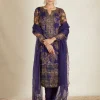 Purple Floral Kurti Set