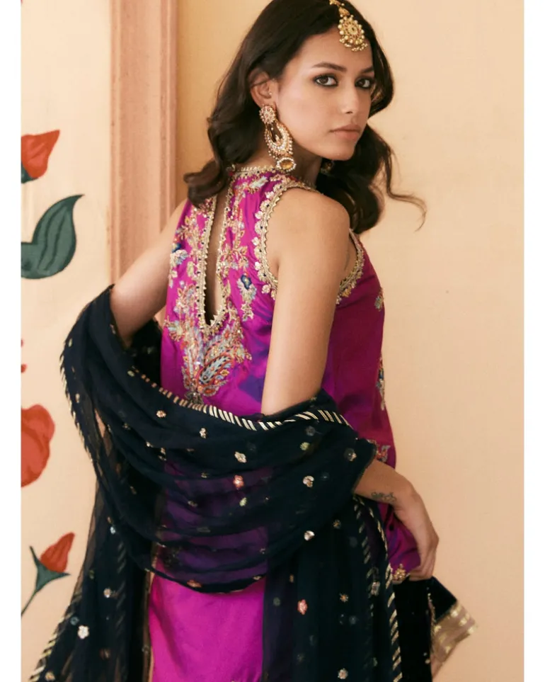 Purple Natasha Kurta Set