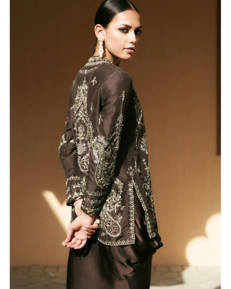 Rani Jacket And Pinched Skirt Set