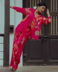 Rani Pink Printed Co-Ord Set