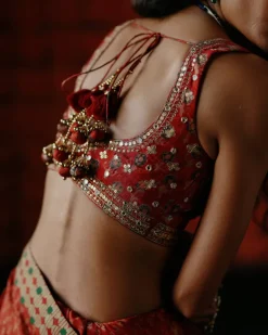 Raspberry Sari Set